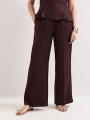 Phase Eight Brown Petite Zoey Trousers - Image 3 of 6