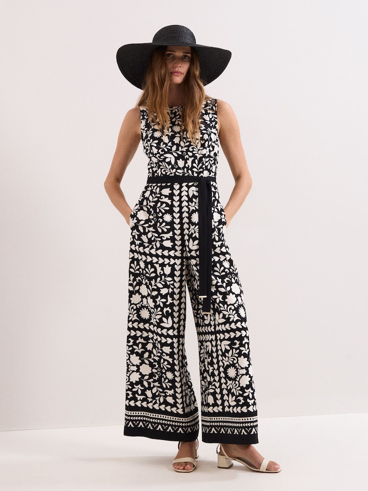 Phase Eight Black Petite Cyra Jumpsuit - Image 1 of 7