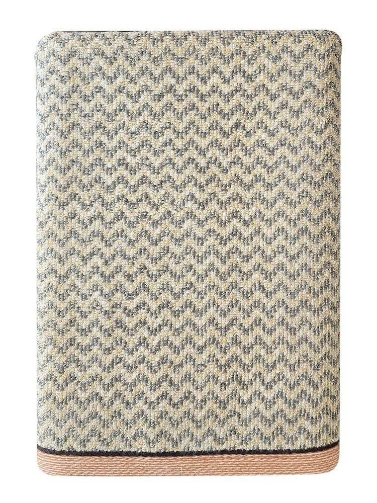 Casa Lusso Dark Ivy Quadro Oblique 100 Turkish Cotton Luxury Bath Towel - Image 2 of 3