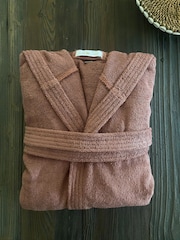 Casa Lusso Aragon Opus Turkish Cotton Luxury Hooded Bathrobe - Image 3 of 5