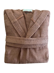 Casa Lusso Aragon Opus Turkish Cotton Luxury Hooded Bathrobe - Image 5 of 5