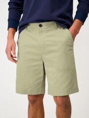 Crew Clothing Green Bermuda Stretch Chino Shorts - Image 1 of 5
