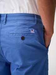 Crew Clothing Blue Bermuda Stretch Chino Shorts - Image 4 of 5