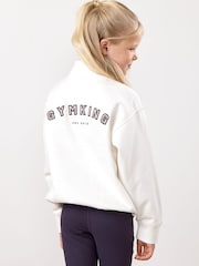 Gym King White Shadow 1/4 Zip Funnel Jumper - Image 2 of 4