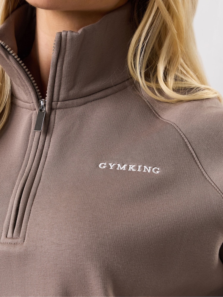 Marrón - Gym King GK Raglan Sleeve Jumper - Imagen 4 de 4 Marrón - Gym King GK Raglan Sleeve Jumper - Imagen 4 de 4