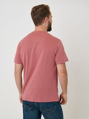 Saltwell Pink Peached Cotton Grandad T-Shirt - Image 2 of 5