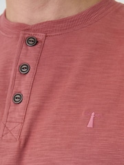 Saltwell Pink Peached Cotton Grandad T-Shirt - Image 5 of 5