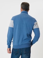 Saltwell Chest Stripe Quarter Zip Sweatshirt - Image 2 of 4