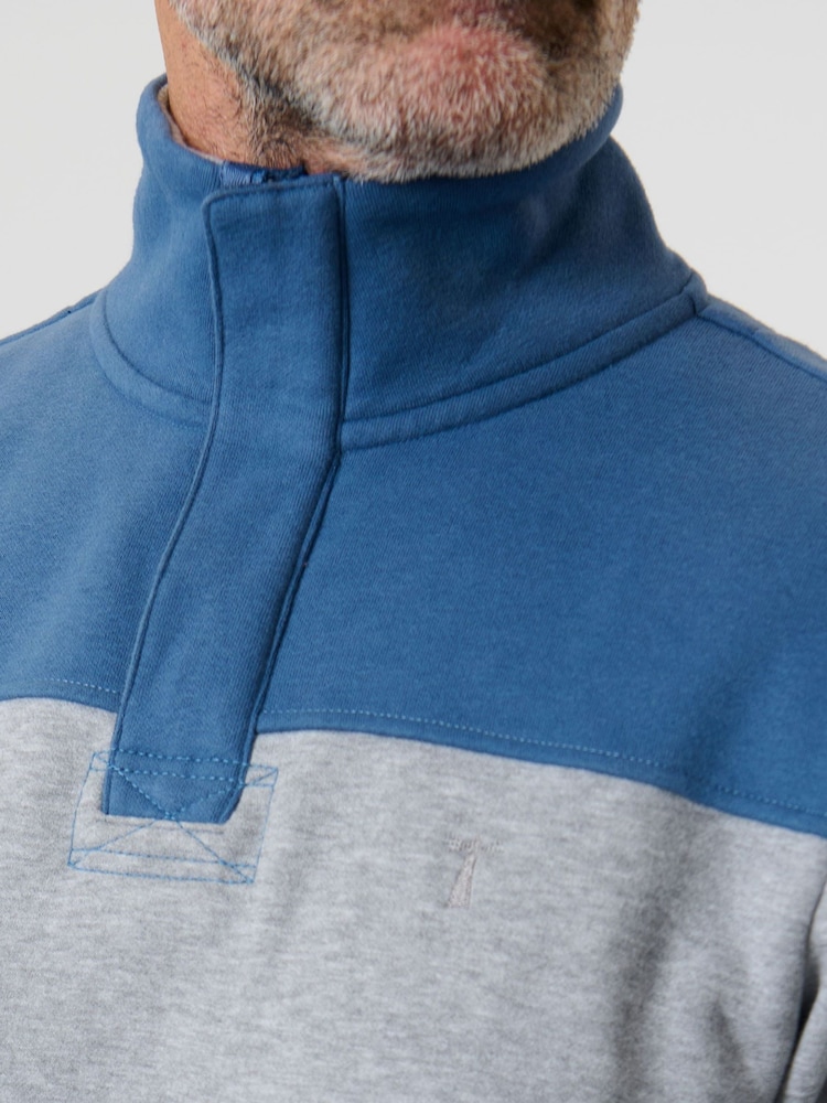 Saltwell Chest Stripe Quarter Zip Sweatshirt - Image 4 of 4