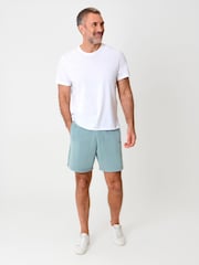 Saltwell Mint Drawstring Cotton Sweat Shorts - Image 3 of 4
