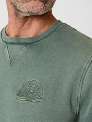 Saltwell Green Crew Neck Cotton Sweatshirt - Image 4 of 4