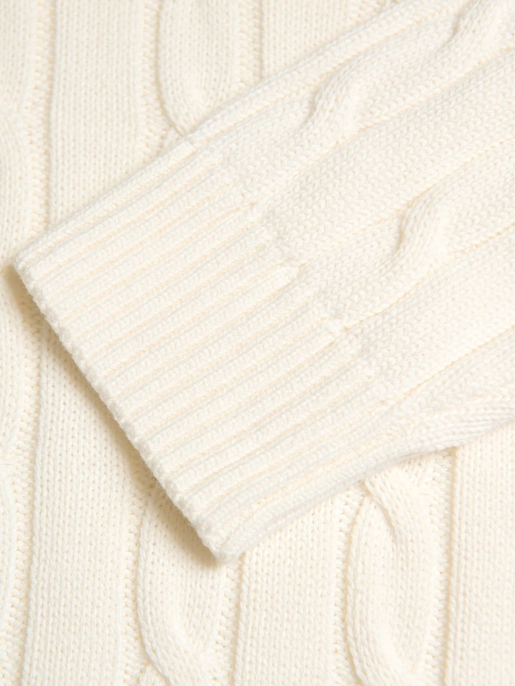 Saltwell Cable Knit Cotton Cricket Jumper - Εικόνα 6 από 6