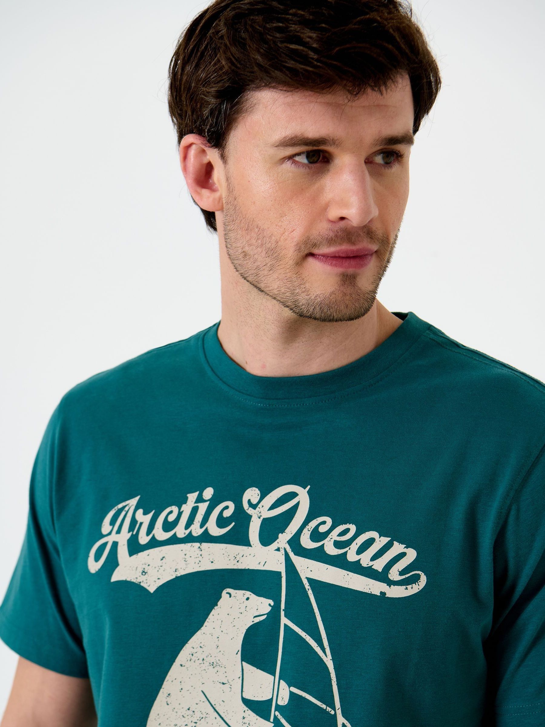 ANWR ARCTIC COASTAL PLAIN Tシャツ Buy Saltwell Green Arctic Ocean Print Cotton T-Shirt from Next USA