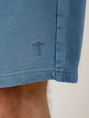 Saltwell Blue Drawstring Cotton Sweat Shorts - Image 4 of 4