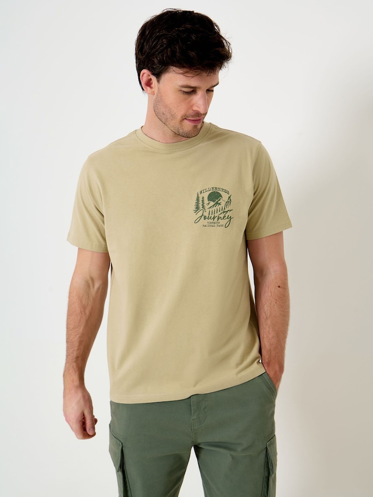 Saltwell Wilderness Journey Print Cotton T-Shirt - 圖片 1/5