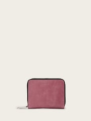 AllSaints Pink Lena Hex Zip Wallet - Image 1 of 5