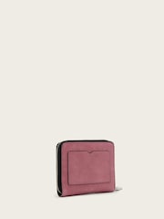 AllSaints Pink Lena Hex Zip Wallet - Image 3 of 5