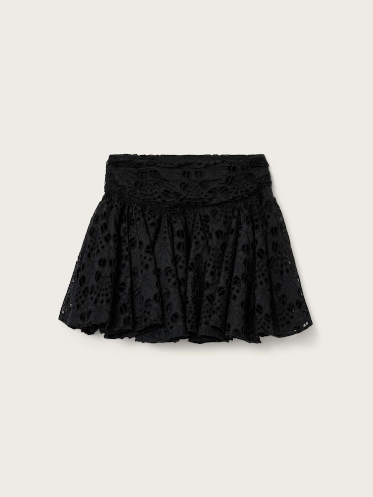 AllSaints Black Dotty Skirt - Image 7 of 7