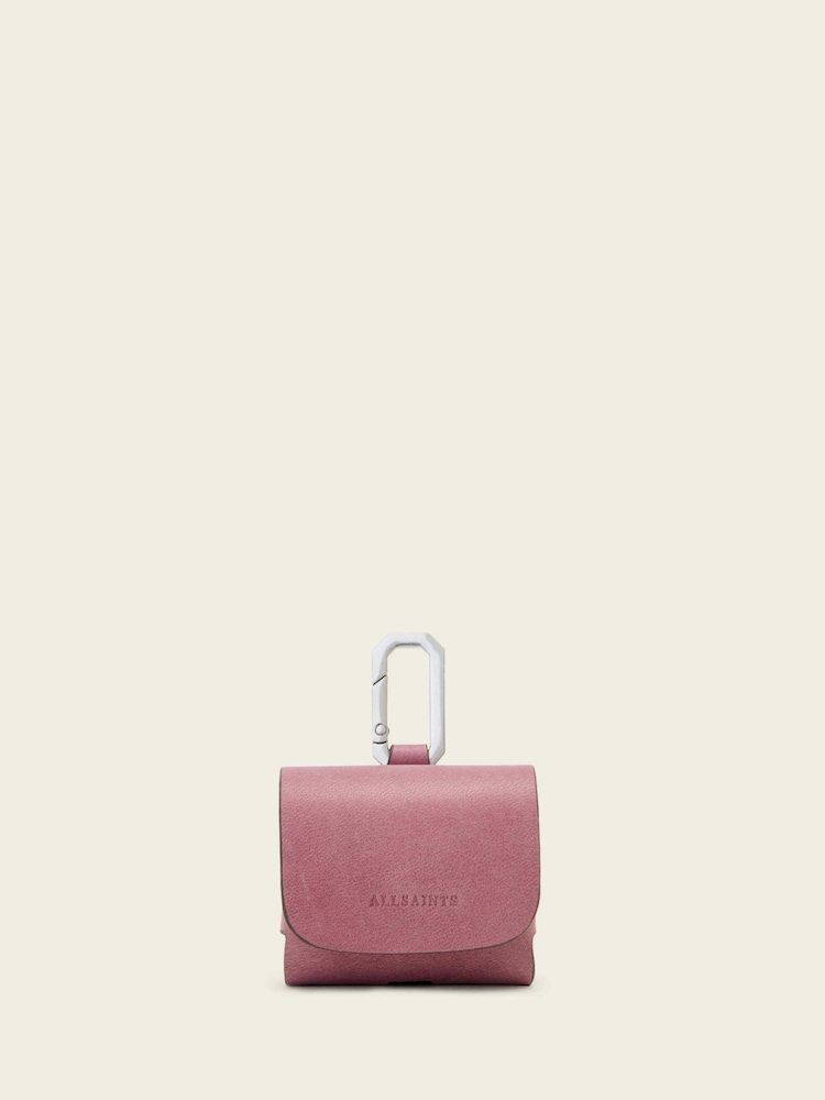 AllSaints Pink Airpod Hex Case Bag - Image 1 of 4