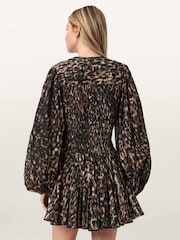 AllSaints Brown Chia Dress - Image 4 of 5