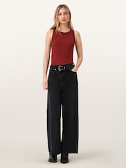AllSaints Red Rina Tank Top - Image 3 of 8