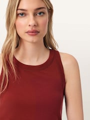 AllSaints Red Rina Tank Top - Image 4 of 8
