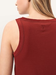 AllSaints Red Rina Tank Top - Image 5 of 8