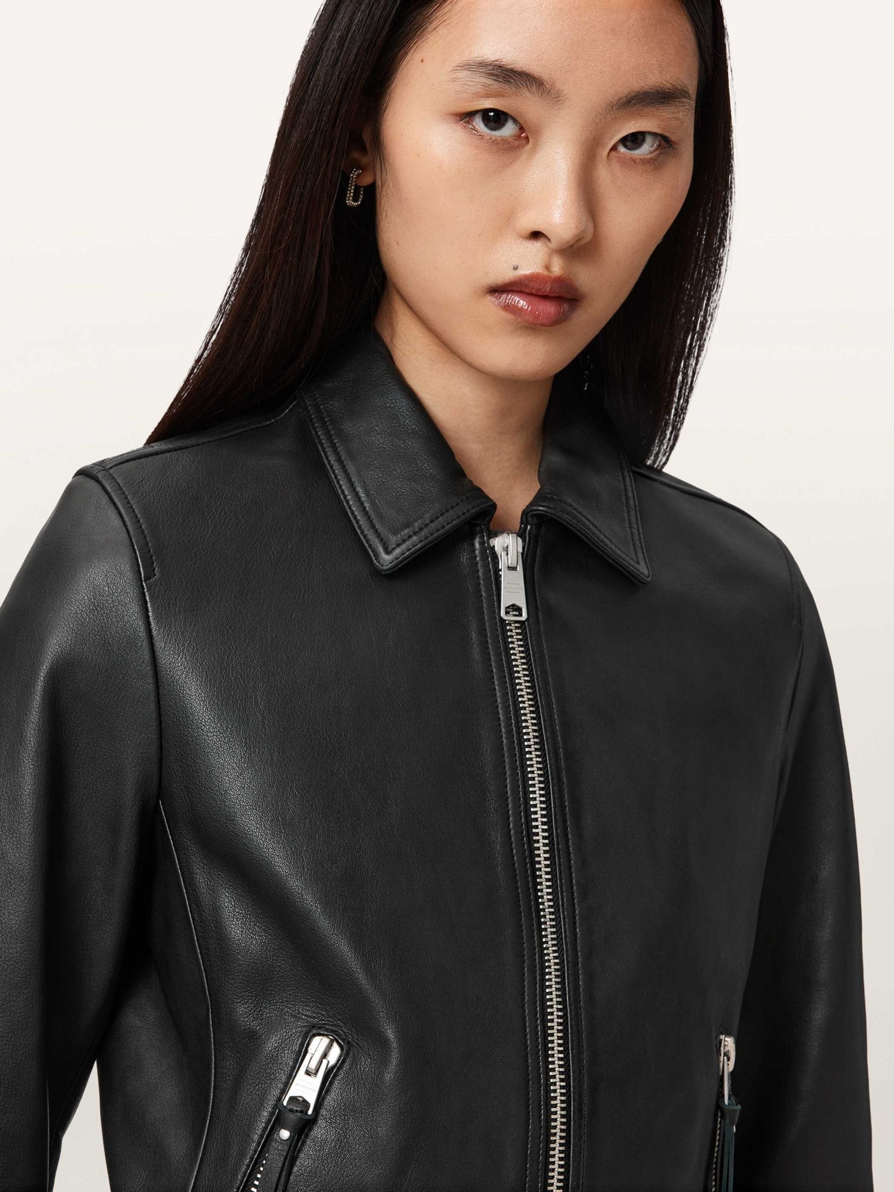 Buy AllSaints Black Danbury Biker Jacket from Next USA
