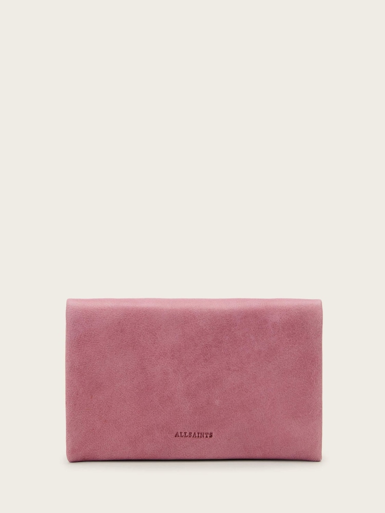 AllSaints Pink Harluna Wallet - Image 1 of 5 AllSaints Pink Harluna Wallet - Image 1 of 5
