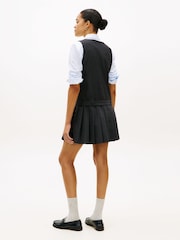 Tommy Hilfiger Grey Check Wool Blend Mini Shift Dress - Image 2 of 5