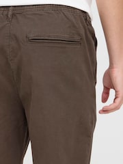 Casual Friday Brown Buchan Twill Tapered Leg Trousers - Image 4 of 8
