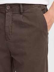 Casual Friday Brown Buchan Twill Tapered Leg Trousers - Image 5 of 8