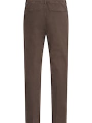 Casual Friday Brown Buchan Twill Tapered Leg Trousers - Image 7 of 8