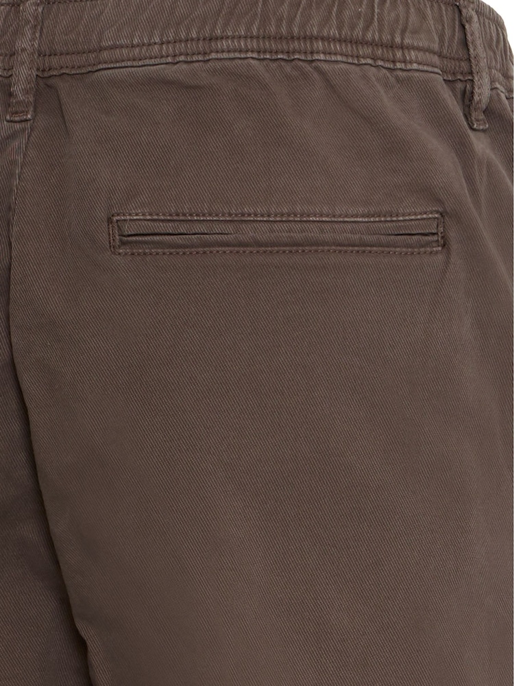 Casual Friday Brown Buchan Twill Tapered Leg Trousers - Image 8 of 8