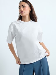 PixieGirl White Puff Paisley T-Shirt - Image 1 of 2