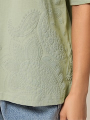 أخضر - PixieGirl Puff Paisley T-Shirt - صورة 4 من 5