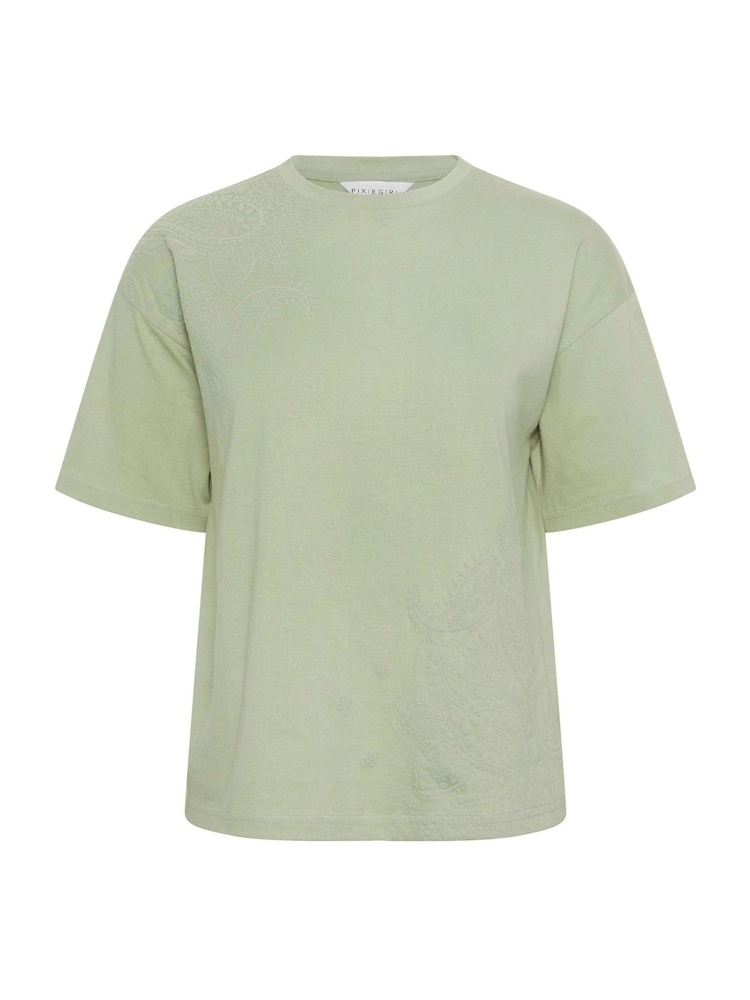 أخضر - PixieGirl Puff Paisley T-Shirt - صورة 5 من 5