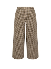 PixieGirl Petite Brown Gingham Wide Leg Trousers - Image 2 of 2