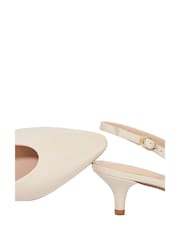 Dune London Natural Credibility Slingbacks Sandals - Image 6 of 6