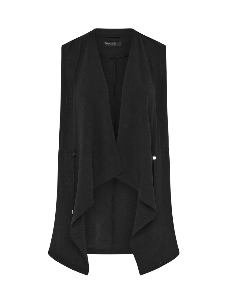 Evans Black Waterfall Waistcoat - Image 5 of 5 Evans Black Waterfall Waistcoat - Image 5 of 5