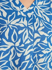 بلوزة مطوية من الكتان الفاخر من Evans - Image 4 of 4