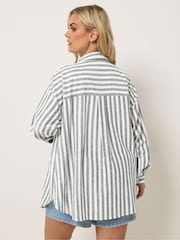 Yours Curve White Long Sleeve Shirt - Image 3 of 5