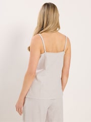 Long Tall Sally Natural Stripe Vest Top - Image 3 of 5