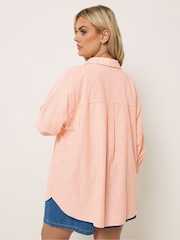 Yours Curve Orange Long Sleeve Shirt - Image 4 of 6