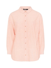Yours Curve Orange Long Sleeve Shirt - Image 6 of 6