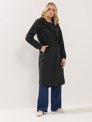 Long Tall Sally Black Waterproof Longline Jacket - Image 2 of 5