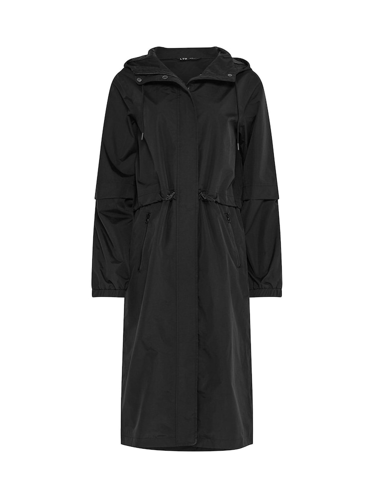 Long Tall Sally Black Waterproof Longline Jacket - Image 5 of 5