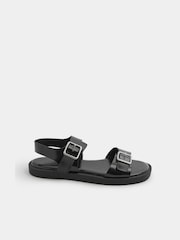 Yours Curve Black Wide Fit EEE Sandal - Image 3 of 4