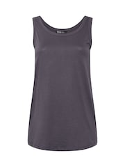 Yours Curve Grey Core Basic Vests 3 Pack - Image 9 of 9