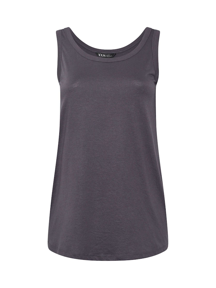 Yours Curve Grey Core Basic Vests 3 Pack - Image 9 of 9